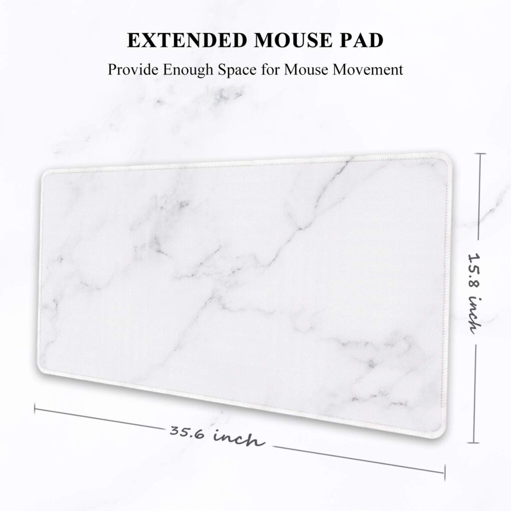 Auhoahsil Large Gaming Mouse Pad, XXL 35.4 x 15.7 in Office Desk Mat,Modern