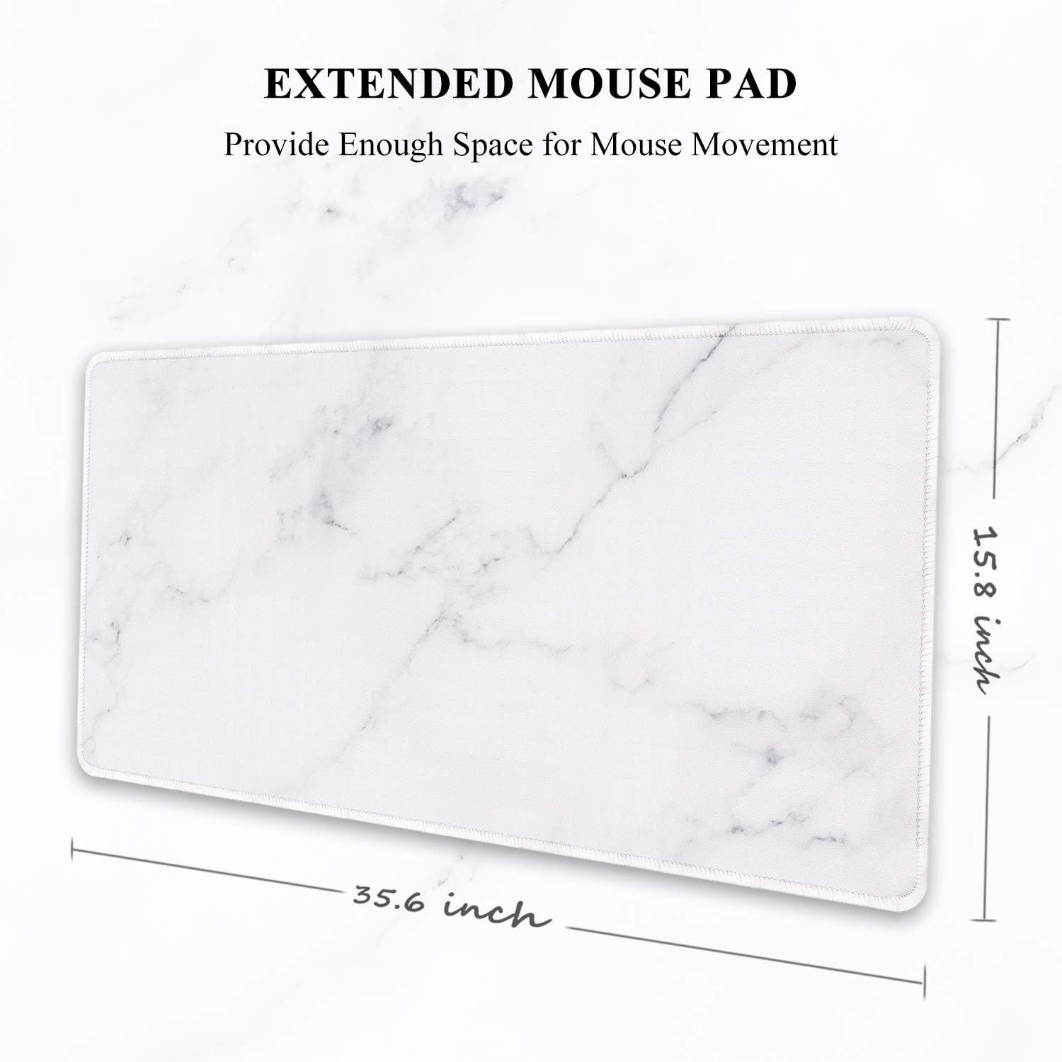 Auhoahsil Large Gaming Mouse Pad, XXL 35.4 x 15.7 in Office Desk Mat,Modern