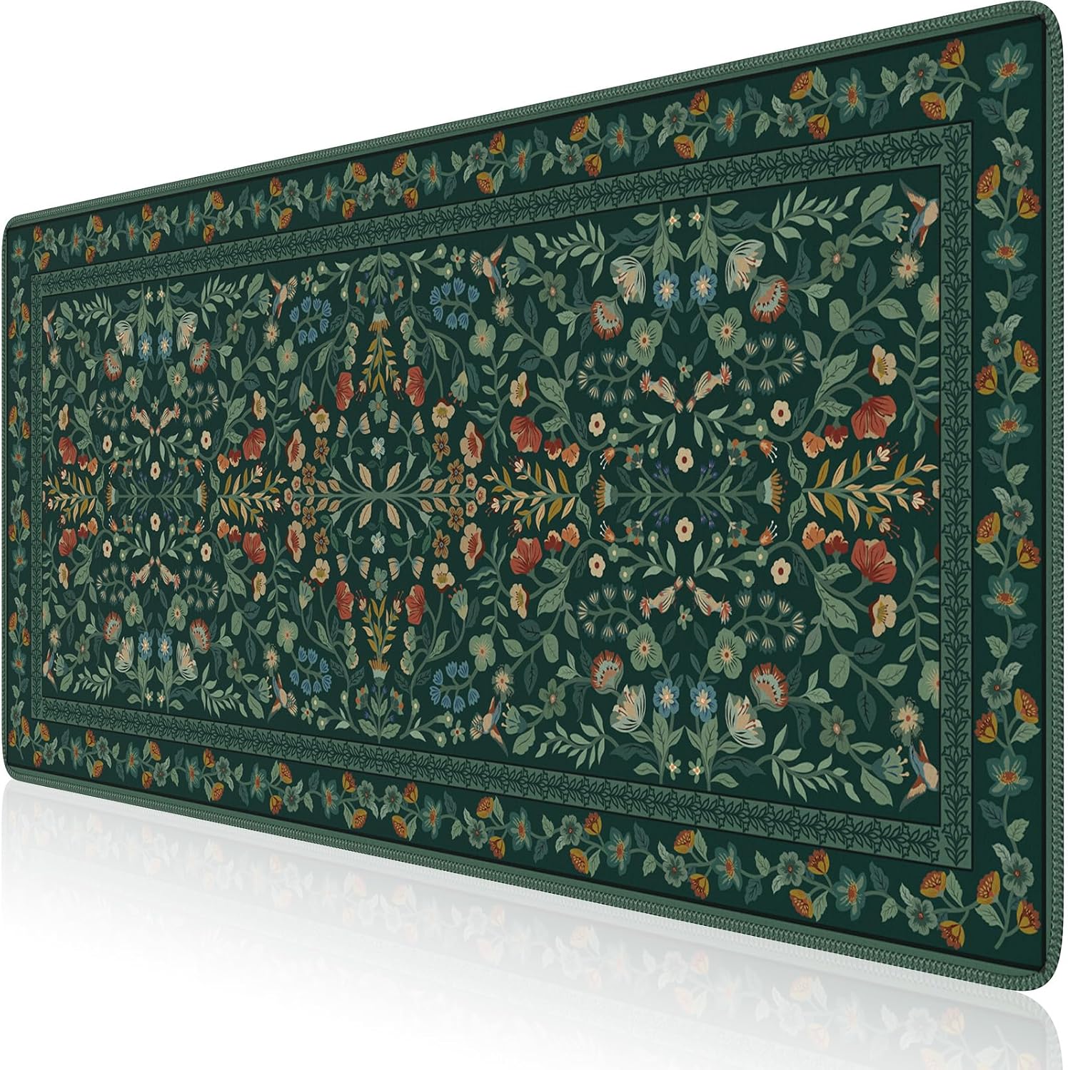iCasso Desk Mat,Mouse Pad for Office Decor,35.4×15.7in,Deep Green